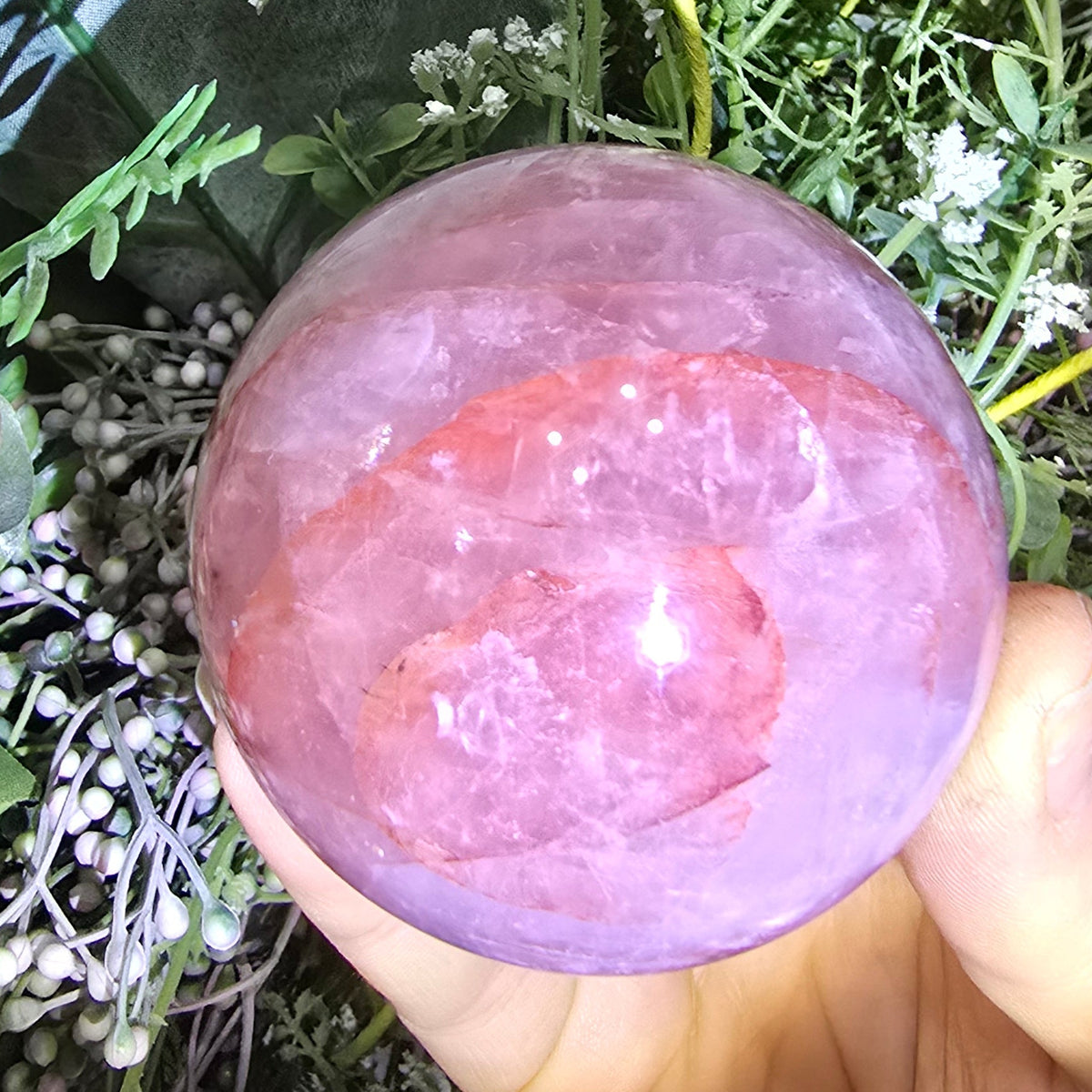 Fire Quartz Sphere