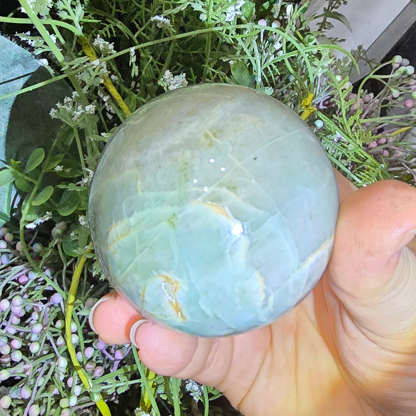 Green Moonstone Sphere