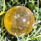 Honey calcite sphere