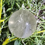 Clear quartz sphere