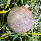Peach moonstone sphere