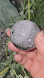 Garden quartz sphere