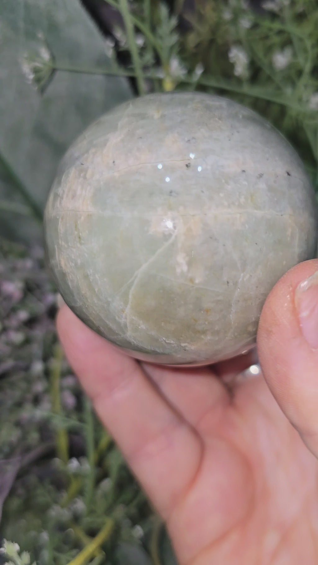 Green Moonstone Sphere